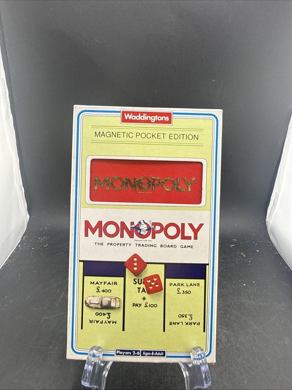 Vintage Waddingtons Monopoly Magnetic Pocket Edition Travel Game New
